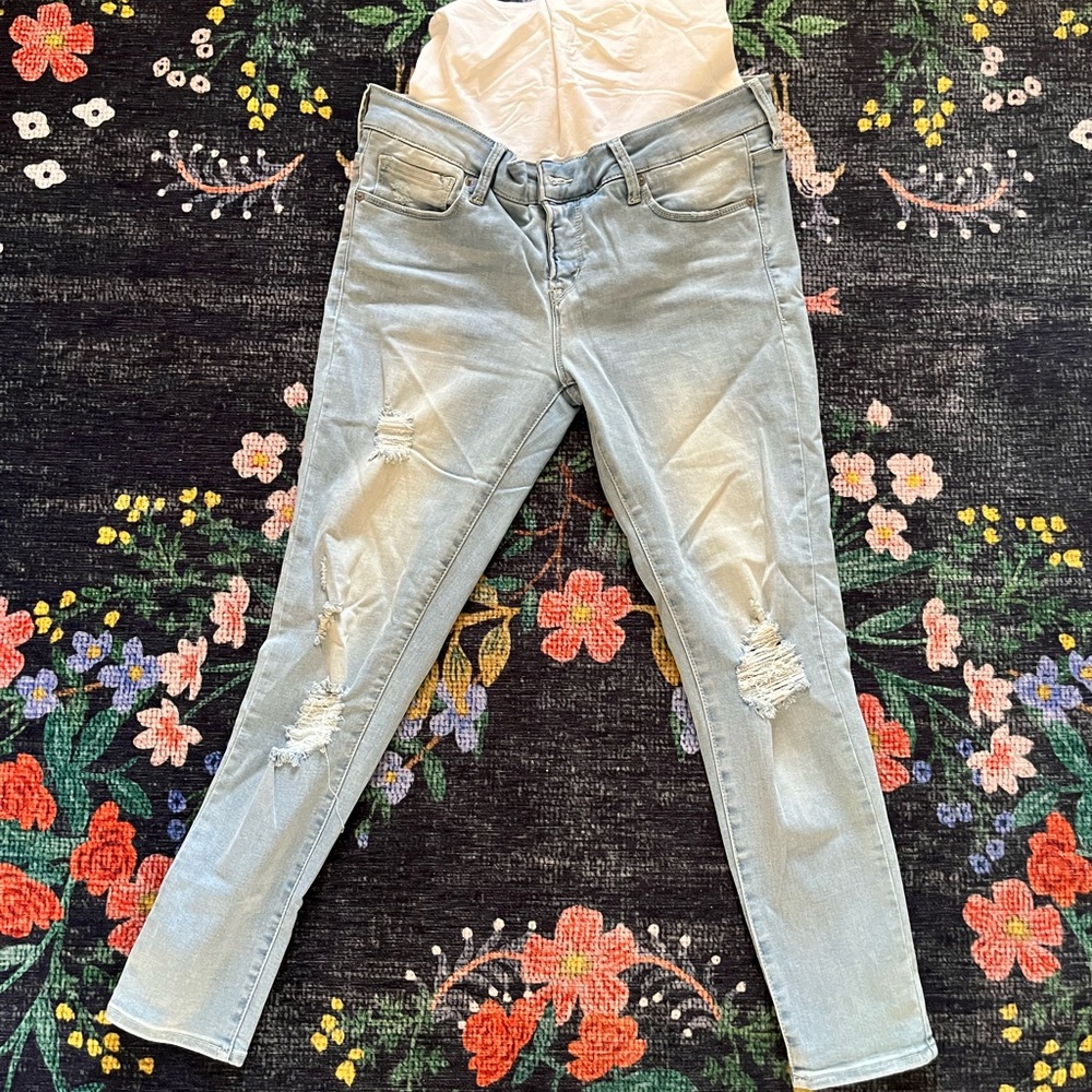 Blanqui maternity skinny jeans, size 12